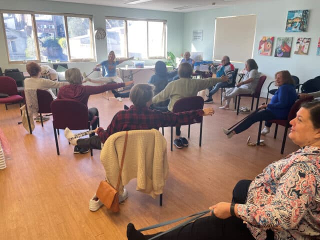 coa chair yoga bondi seniors