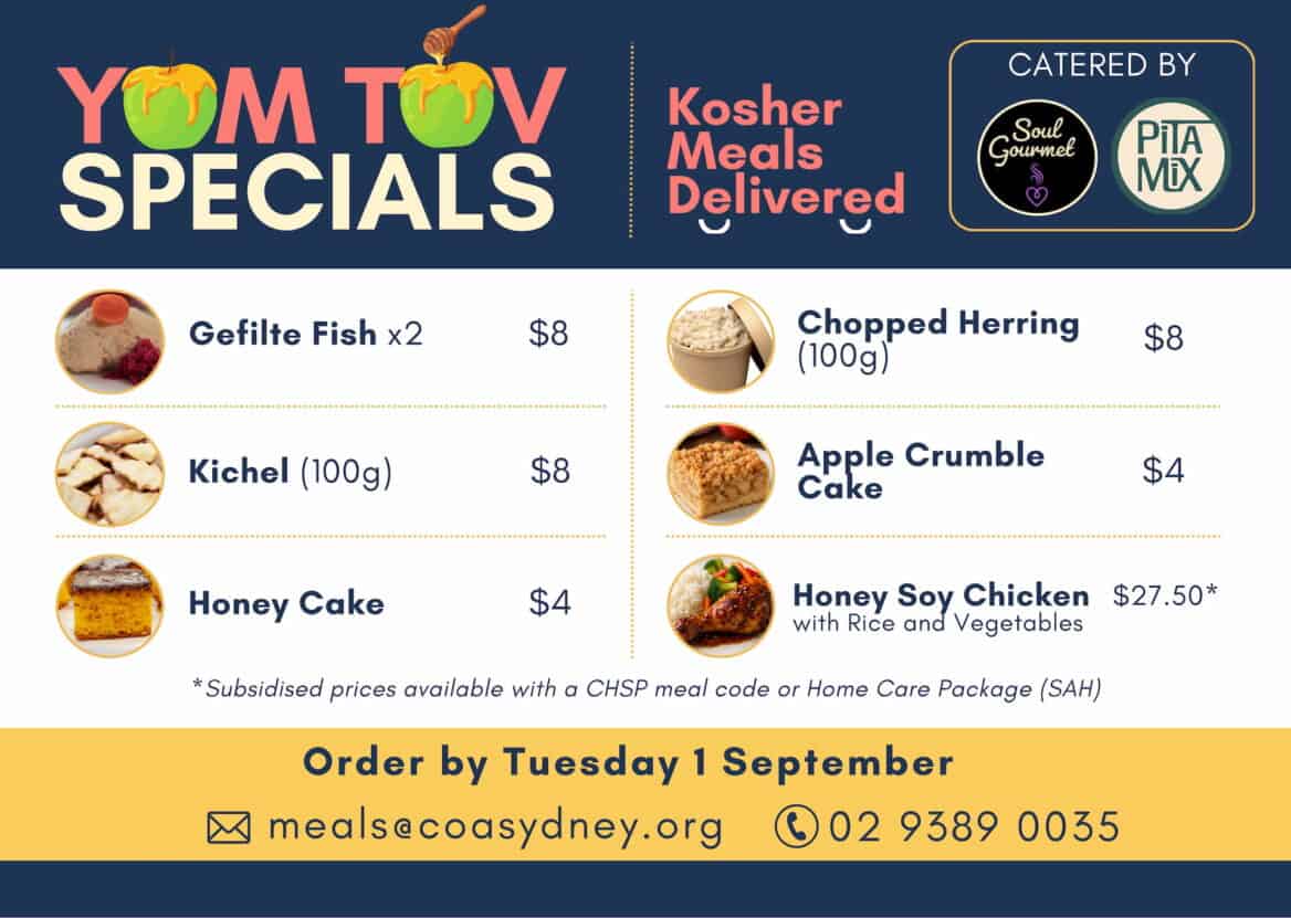 coa rosh hashanah specials